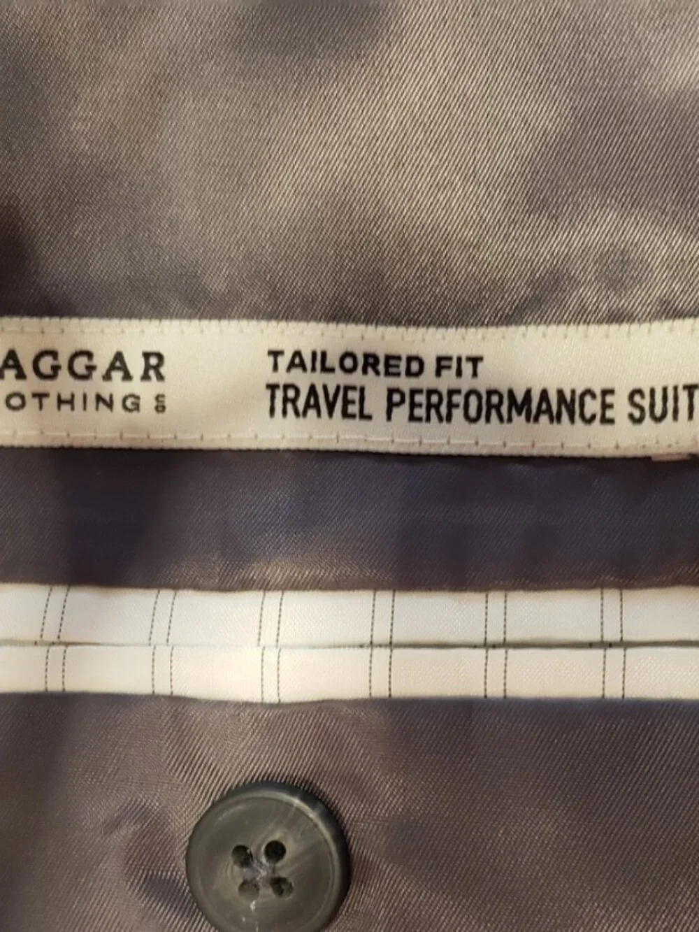 Haggar Travel Performance Suit Jacket Black 46L NWT